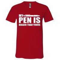 My Pen Is Bigger Then Yours V-Neck T-Shirt