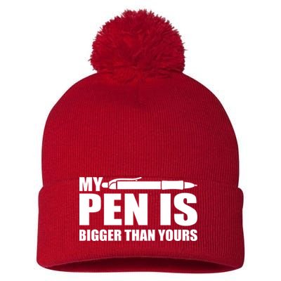 My Pen Is Bigger Then Yours Pom Pom 12in Knit Beanie