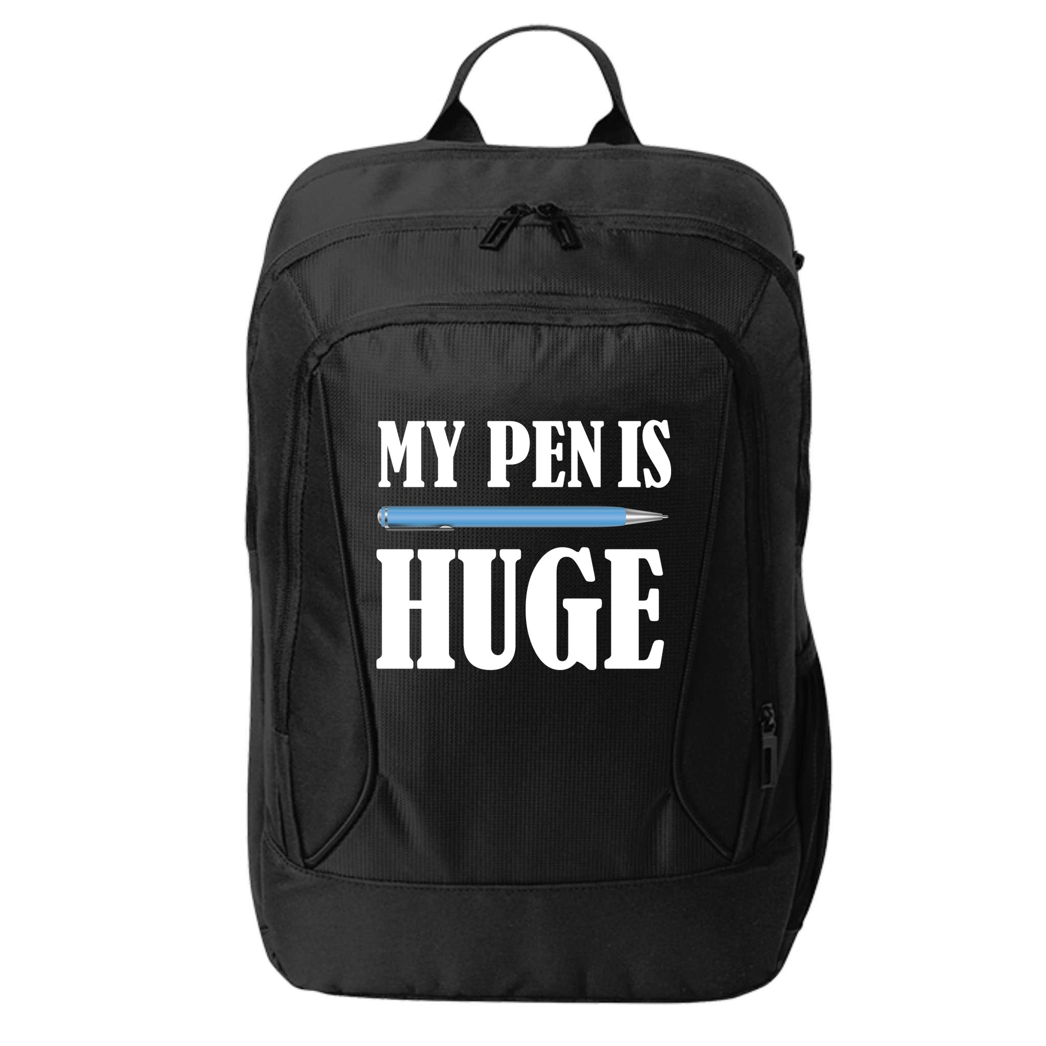 My Pen Is Huge City Backpack