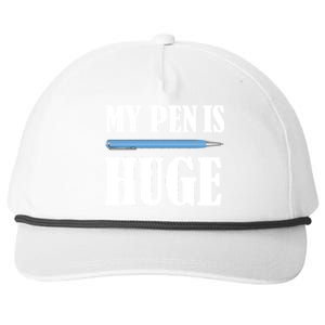 My Pen Is Huge Snapback Five-Panel Rope Hat