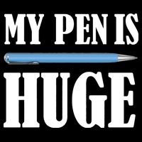 My Pen Is Huge Cropped Pullover Crew