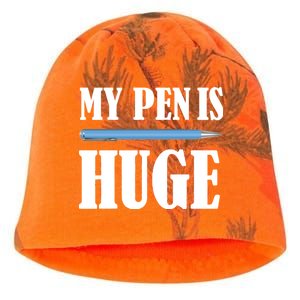 My Pen Is Huge Kati - Camo Knit Beanie