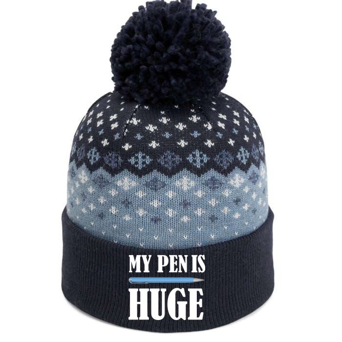 My Pen Is Huge The Baniff Cuffed Pom Beanie