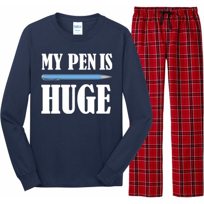 My Pen Is Huge Long Sleeve Pajama Set