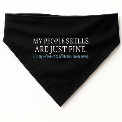 My People Skills Are Just Fine USA-Made Doggie Bandana