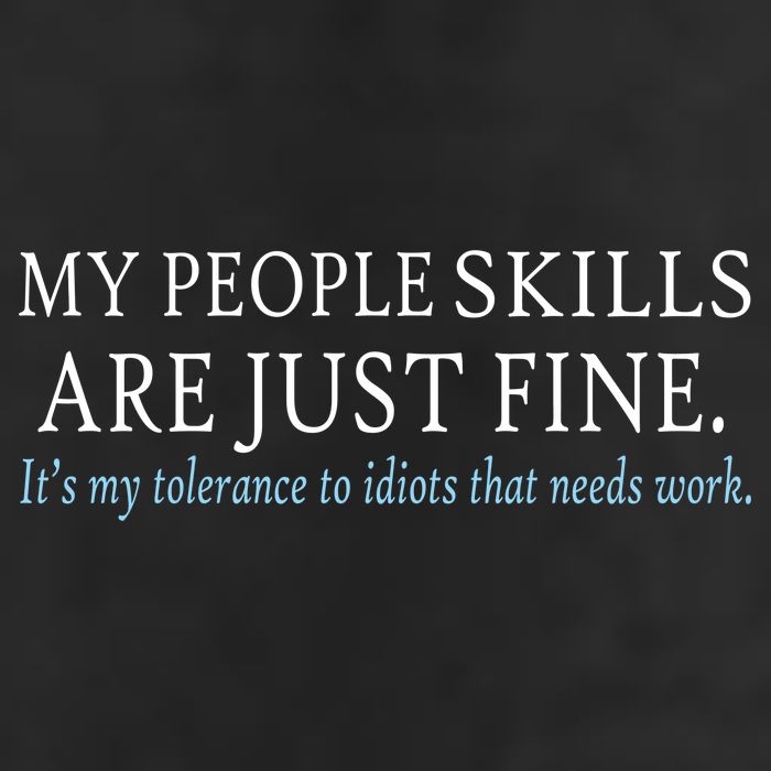 My People Skills Are Just Fine Adult Drive Performance Visor