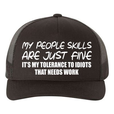 My People Skills Are Just Fine Funny Yupoong Adult 5-Panel Trucker Hat