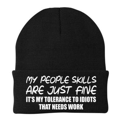 My People Skills Are Just Fine Funny Beanie