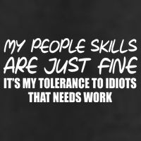 My People Skills Are Just Fine Funny Golf Towel