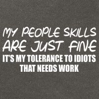 My People Skills Are Just Fine Funny Cotton Canvas Backpack