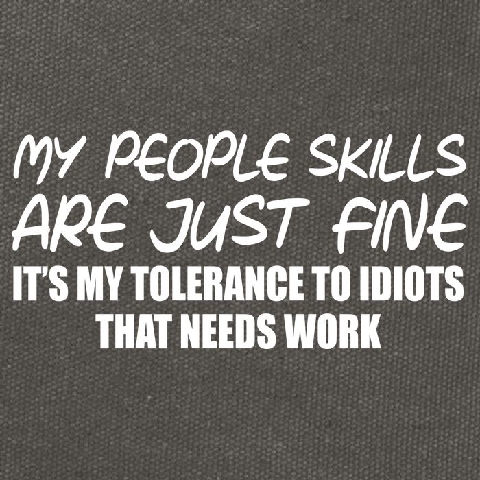 My People Skills Are Just Fine Funny Cotton Canvas Backpack