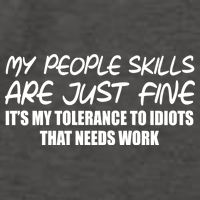 My People Skills Are Just Fine Funny Vector Backpack