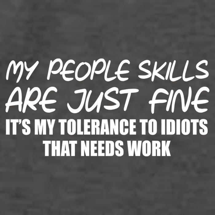 My People Skills Are Just Fine Funny Vector Backpack