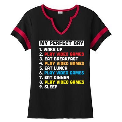 My Perfect Day Ladies Halftime Notch Neck Tee