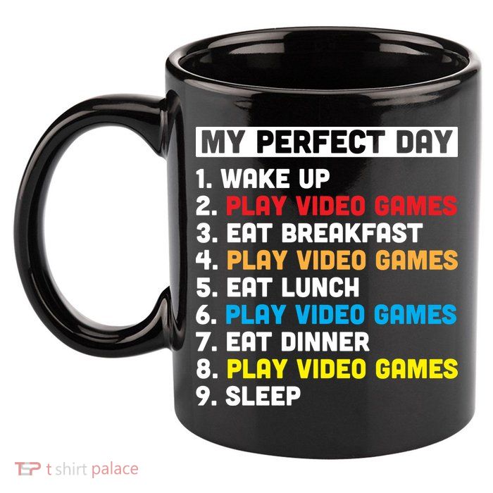My Perfect Day 11oz C Handle Ceramic Mug