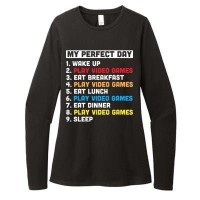 My Perfect Day Womens CVC Long Sleeve Shirt