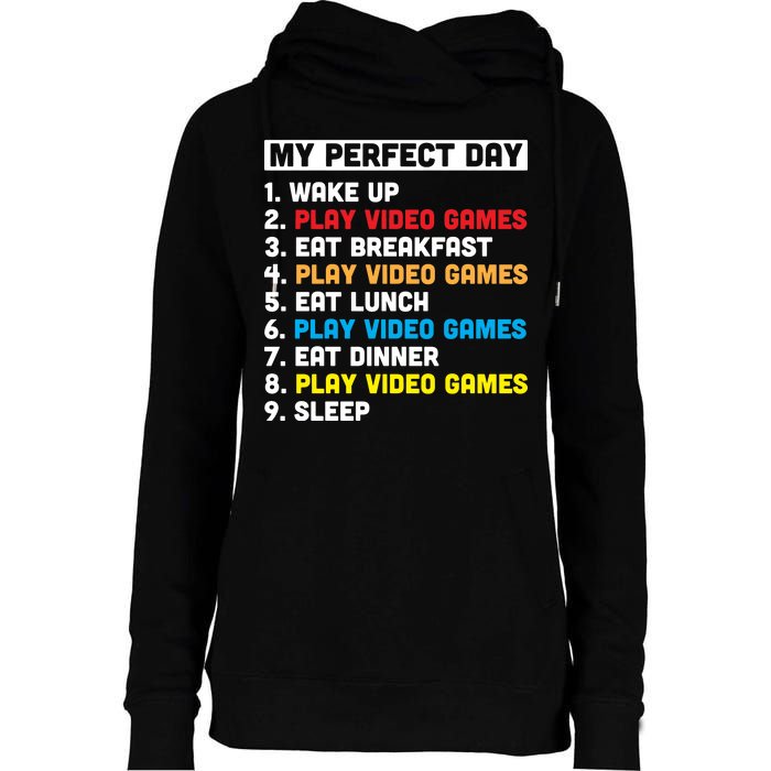 My Perfect Day Womens Funnel Neck Pullover Hood