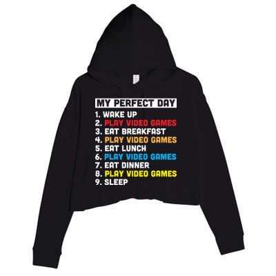 My Perfect Day Crop Fleece Hoodie