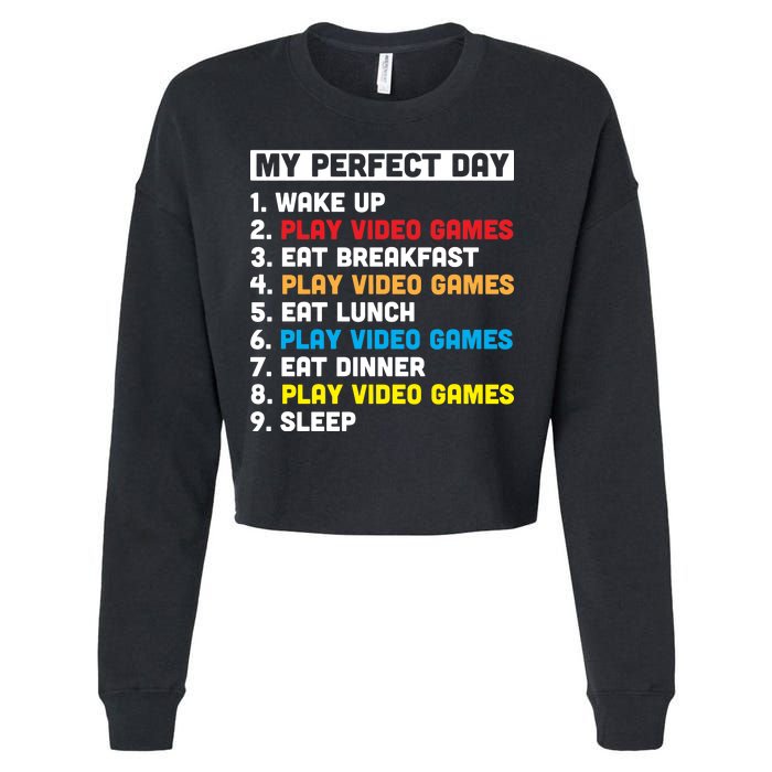 My Perfect Day Cropped Pullover Crew