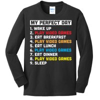 My Perfect Day Kids Long Sleeve Shirt