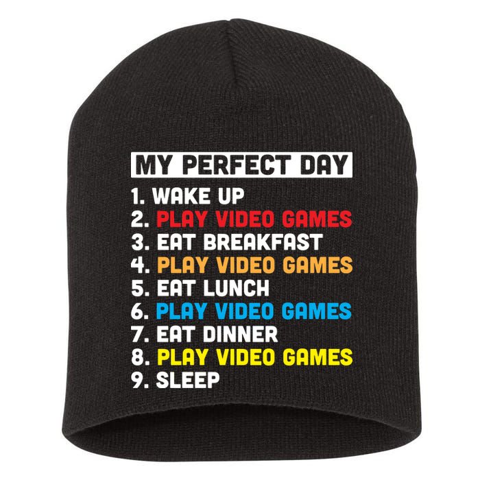 My Perfect Day Short Acrylic Beanie