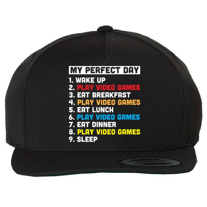 My Perfect Day Wool Snapback Cap