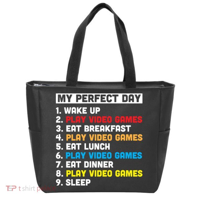 My Perfect Day Zip Tote Bag