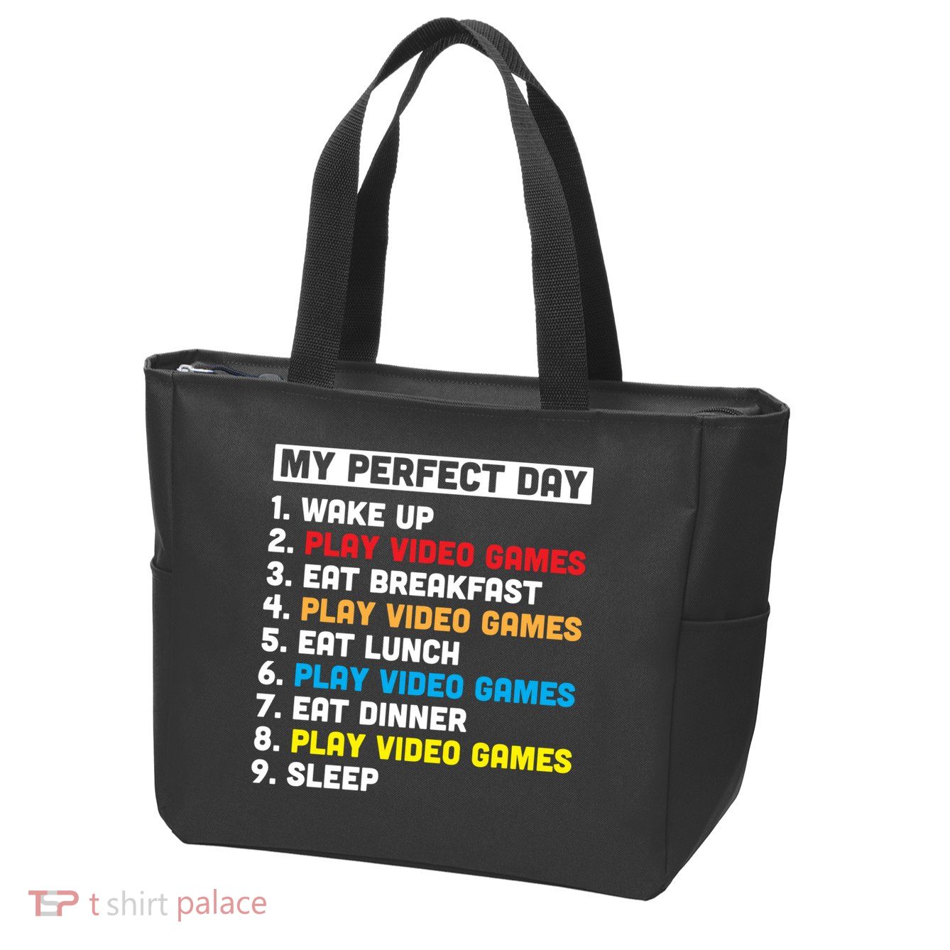 My Perfect Day Zip Tote Bag