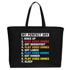 My Perfect Day Cotton Canvas Jumbo Tote