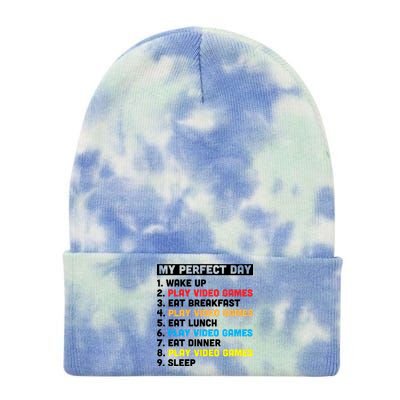 My Perfect Day Tie Dye 12in Knit Beanie