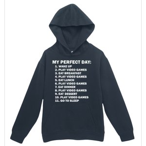 My Perfect Day Sleep Eat Play Video Games Urban Pullover Hoodie