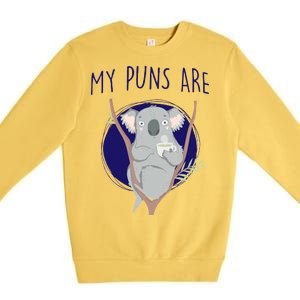 My Puns Are Koala Tea Premium Crewneck Sweatshirt