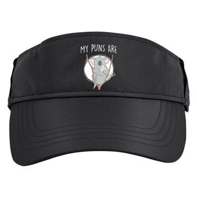My Puns Are Koala Tea Adult Drive Performance Visor