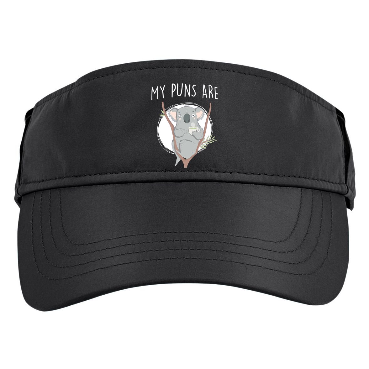 My Puns Are Koala Tea Adult Drive Performance Visor