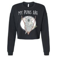 My Puns Are Koala Tea Cropped Pullover Crew