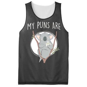 My Puns Are Koala Tea Mesh Reversible Basketball Jersey Tank