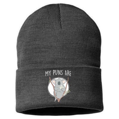 My Puns Are Koala Tea Sustainable Knit Beanie