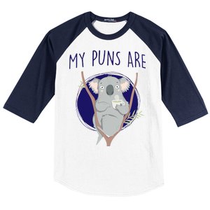 My Puns Are Koala Tea Baseball Sleeve Shirt