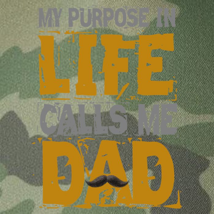 My purpose in life - calls me Dad Legacy Tie Dye Trucker Hat