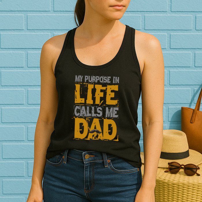 My purpose in life - calls me Dad Womens Tank Top