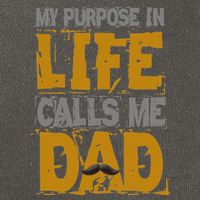My purpose in life - calls me Dad Cotton Canvas Backpack