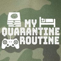 My Quarantine Routine Legacy Tie Dye Trucker Hat