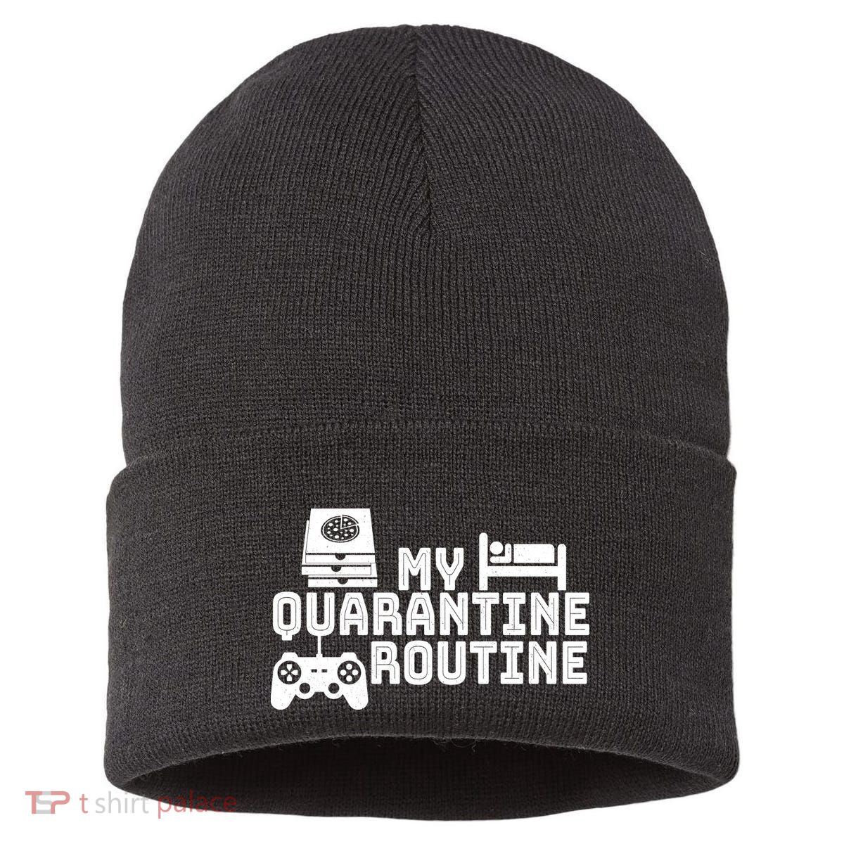 My Quarantine Routine Sustainable Knit Beanie