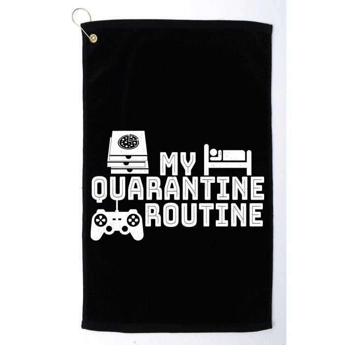 My Quarantine Routine Golf Towel