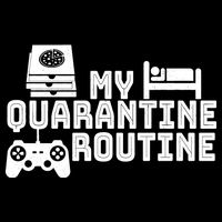My Quarantine Routine Women's V-Neck T-Shirt