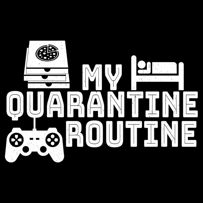 My Quarantine Routine Women's V-Neck T-Shirt