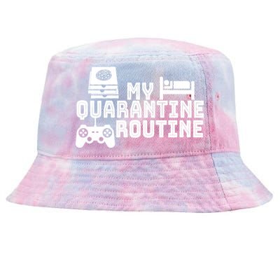 My Quarantine Routine Tie-Dyed Bucket Hat