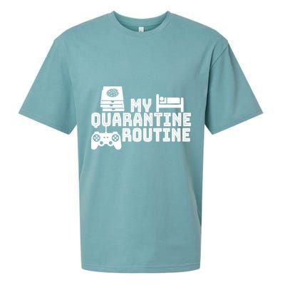My Quarantine Routine Sueded Cloud Jersey T-Shirt