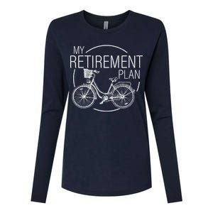 My Retirement Plan Cycling Womens Cotton Relaxed Long Sleeve T-Shirt