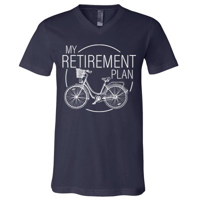My Retirement Plan Cycling V-Neck T-Shirt